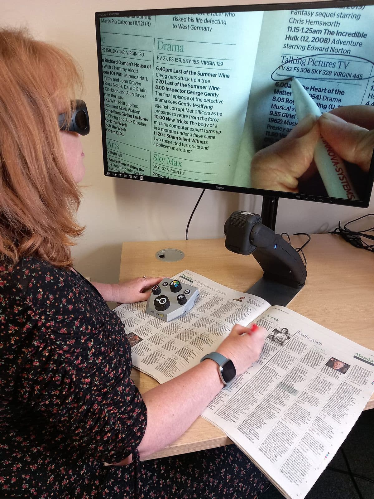 Helix HD Pro Magnifying TV Guide