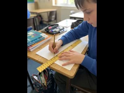 Tacti-Ruler being used by a student